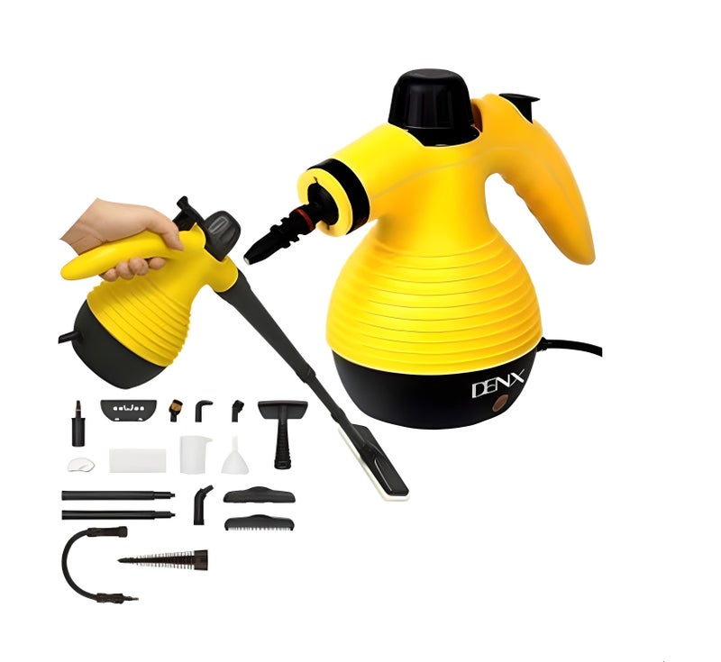 دينكس جهاز تنظيف بالبخار متعدد الاستخدامات14في1بعصا طويلةبزرار تثبيت ذكي بخار مستمر بدون اجهاد اليد بقوة 1200 واط وسعة ماء 350 مل دينكس - Image 1